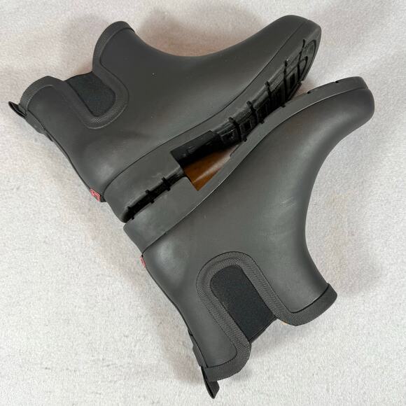 Chooka Womens Delridge Black Rubber Chelsea Boots Size 9 Waterproof - Picture 6 of 11